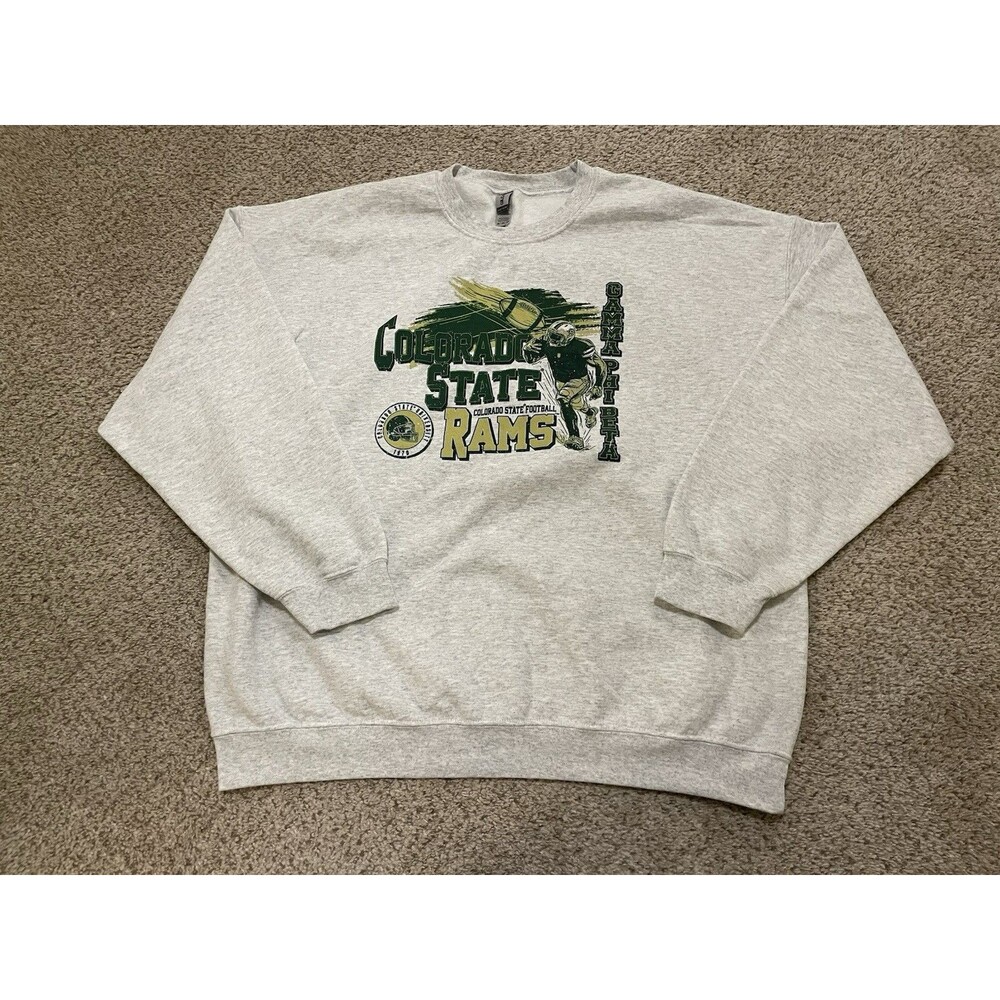Colorado State Rams Sweatshirt Men XXL Gray NCAA  USA College